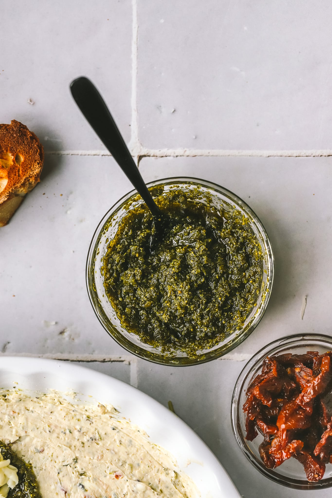 pesto in a bowl