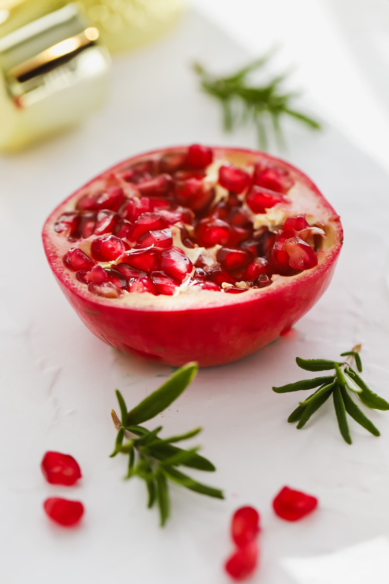 half of a pomegranate