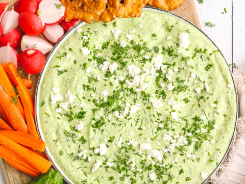 The Best Green Goddess Whipped Feta Dip Appetizer