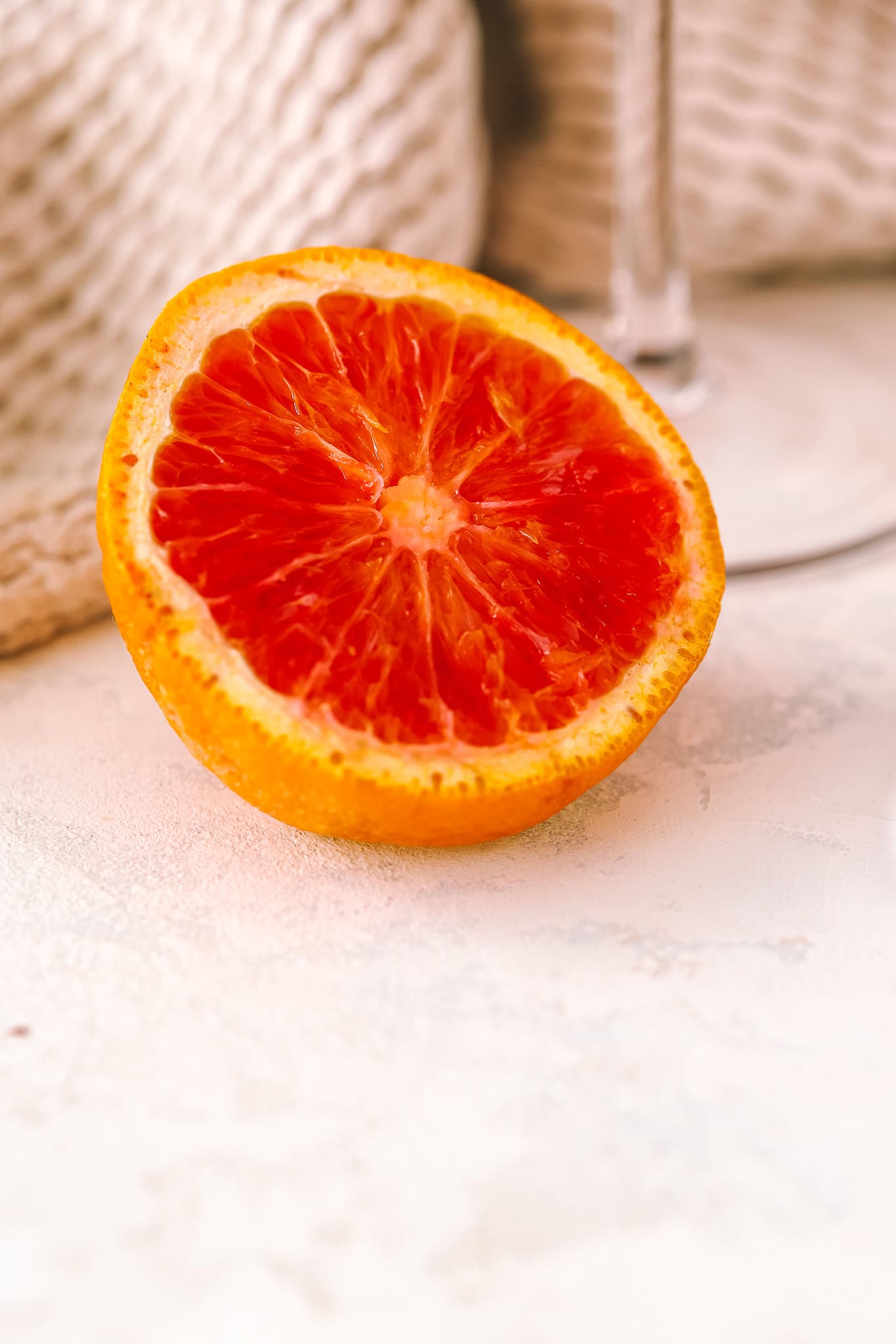 halved blood orange