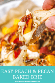 bread with brie and peaches on it