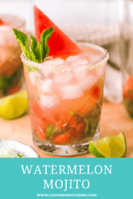watermelon mojito in a glass