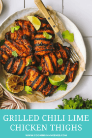 grilled chili lime chicken on a plate