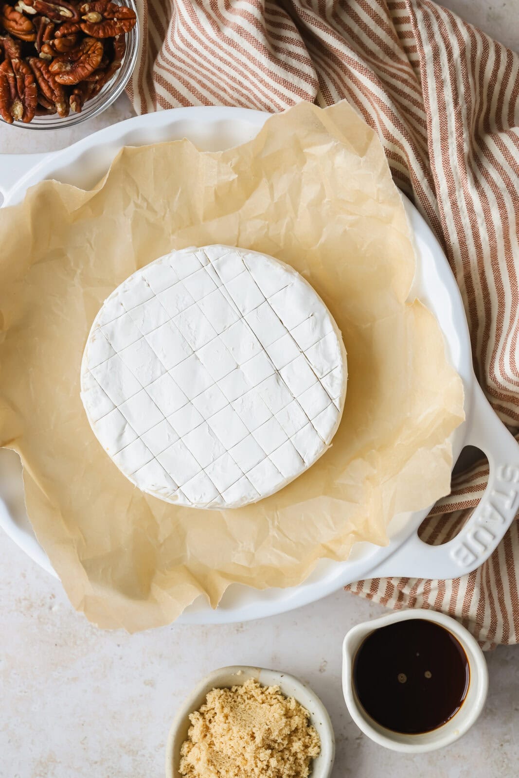 wheel of brie cheese