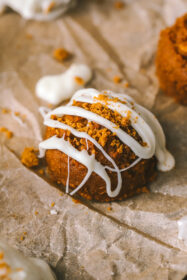 close up of a Biscoff Pumpkin Truffle