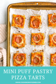 baked pizza puff pastry tarts