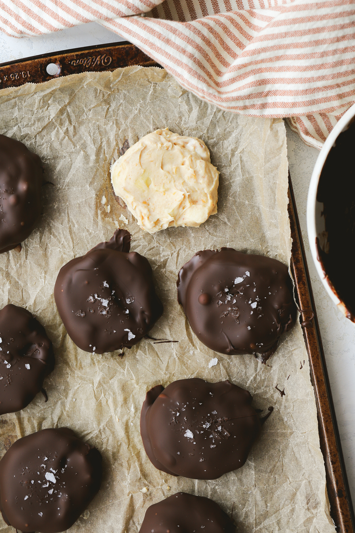 peanut butter banana yogurt clusters dipped in chocolate