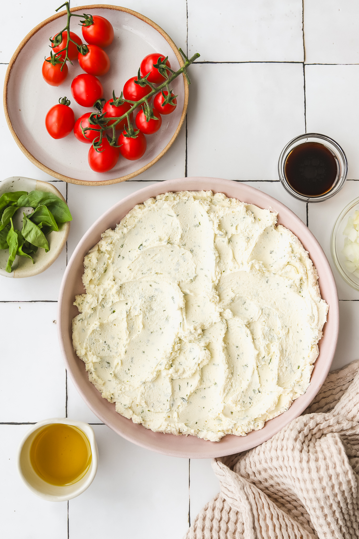 ingredients for boursin dip