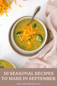 broccoli cheddar soup in a bowl