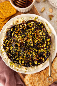 close-up of 3-ingredient boursin appetizer on a plate