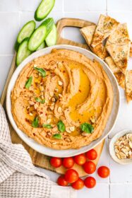 high protein sundried tomato white bean dip