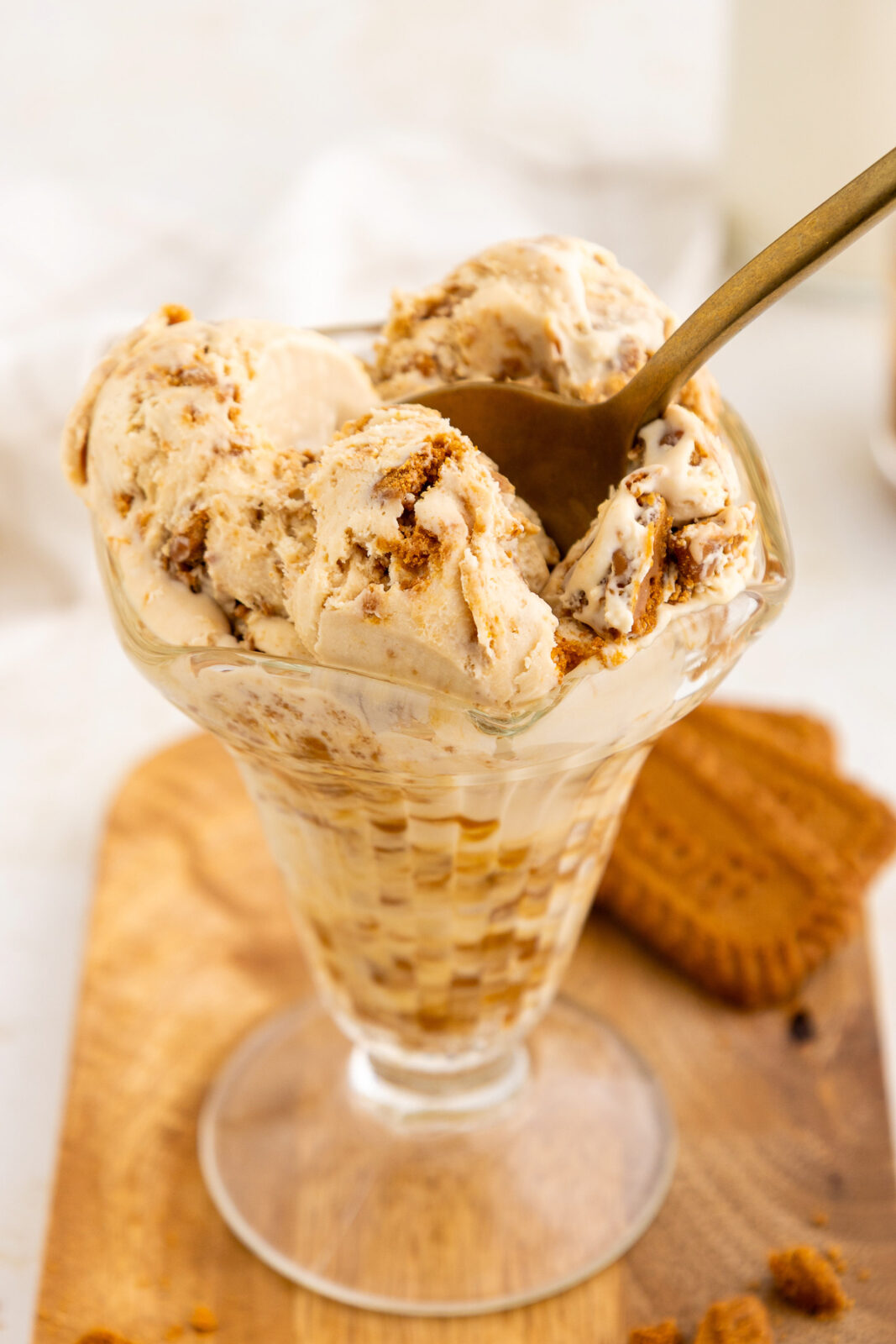 spoonful of biscoff no churn ice cream