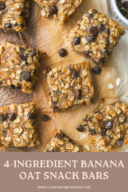 close up of an oat snack bar with chocolate chips