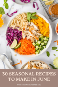 peanut chicken bowls with vegetables