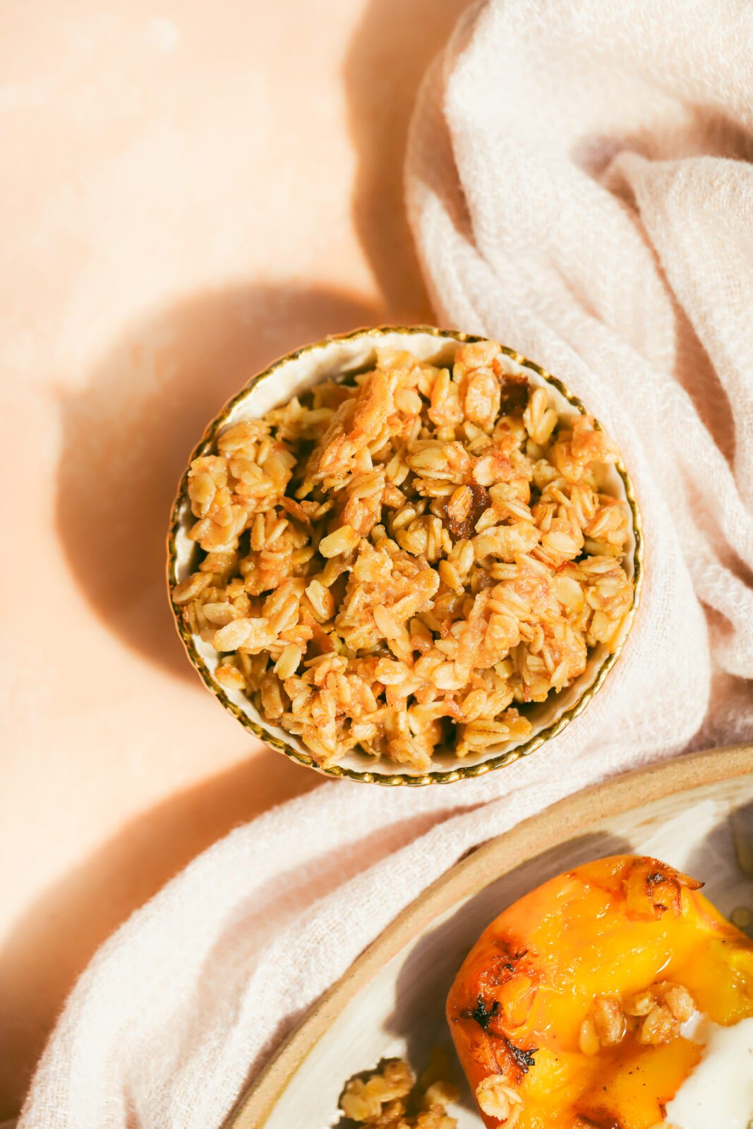 oat crumble in a bowl
