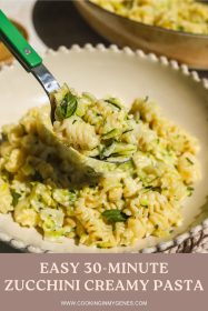 spoonful of zucchini pasta