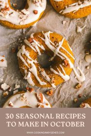 2-ingredient pumpkin donuts on a baking sheet