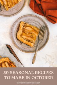 puff pastry pear tart on a plate