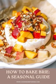 peach baked brie