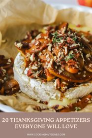 apple cinnamon baked brie for a Thanksgiving appetizer