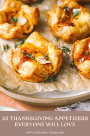 puff pastry bites with gruyere cheese and apricot jam