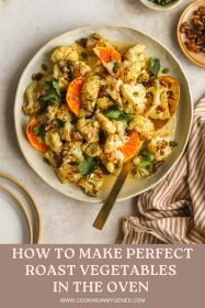 roasted cauliflower in a serving bowl