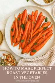 small, whole roasted carrots on a platter