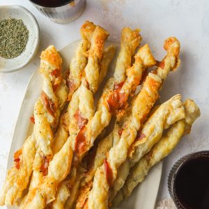puff pastry cheese twists for Thanksgiving